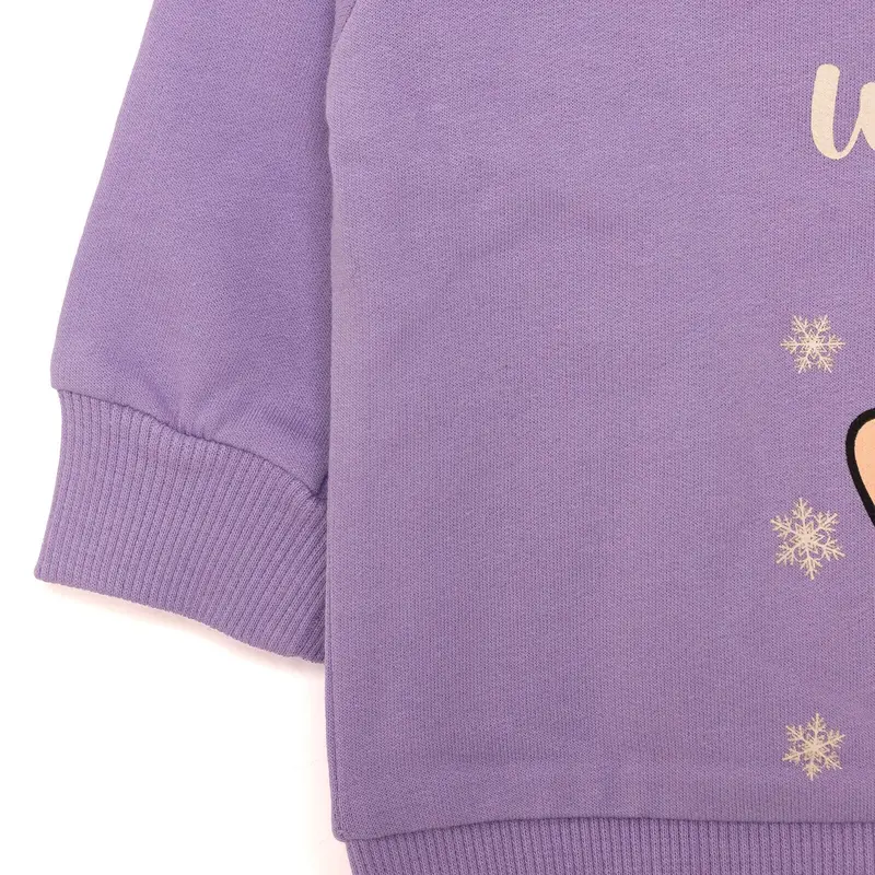 Hellobaby Baby Girl Animal Printed Sweatshirt - Purple 7