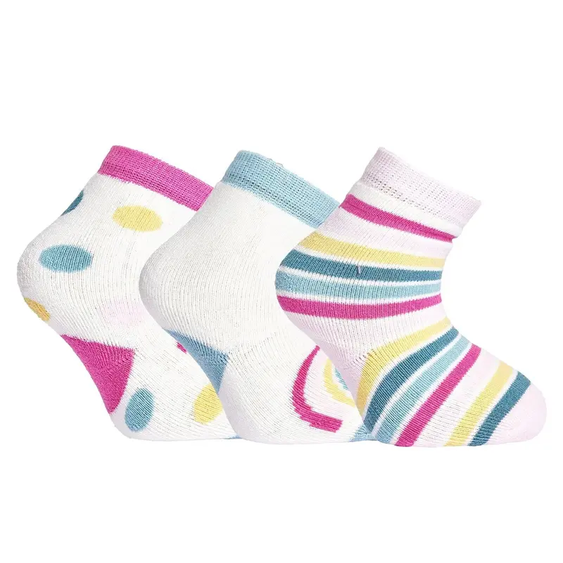 Hellobaby Baby Girl Chenille Socks 3 Pcs - Light Pink 1