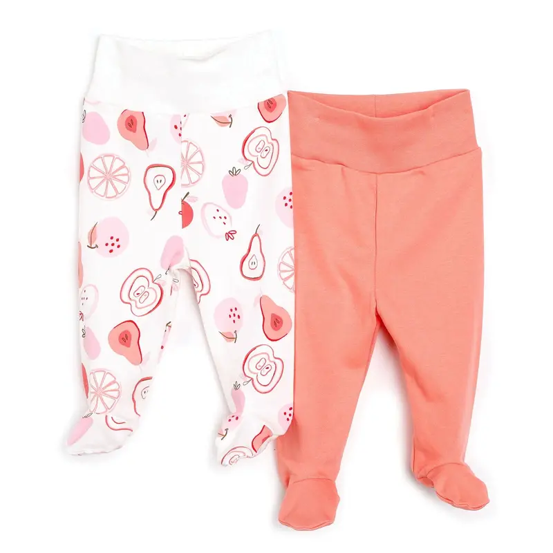Hellobaby Baby Girl Legging With Feet 2Pcs - Pink 1