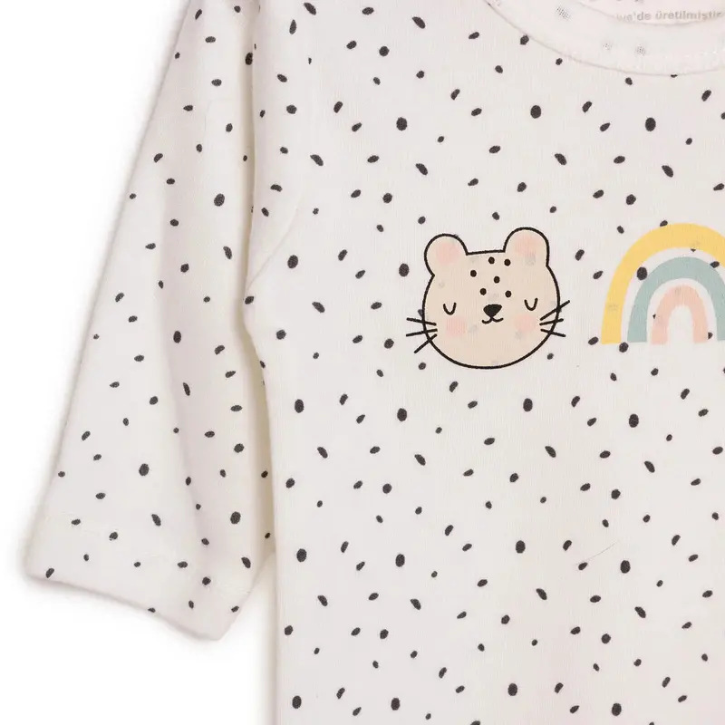 Hellobaby Baby Girl Long Sleeve Body - Ecru 6