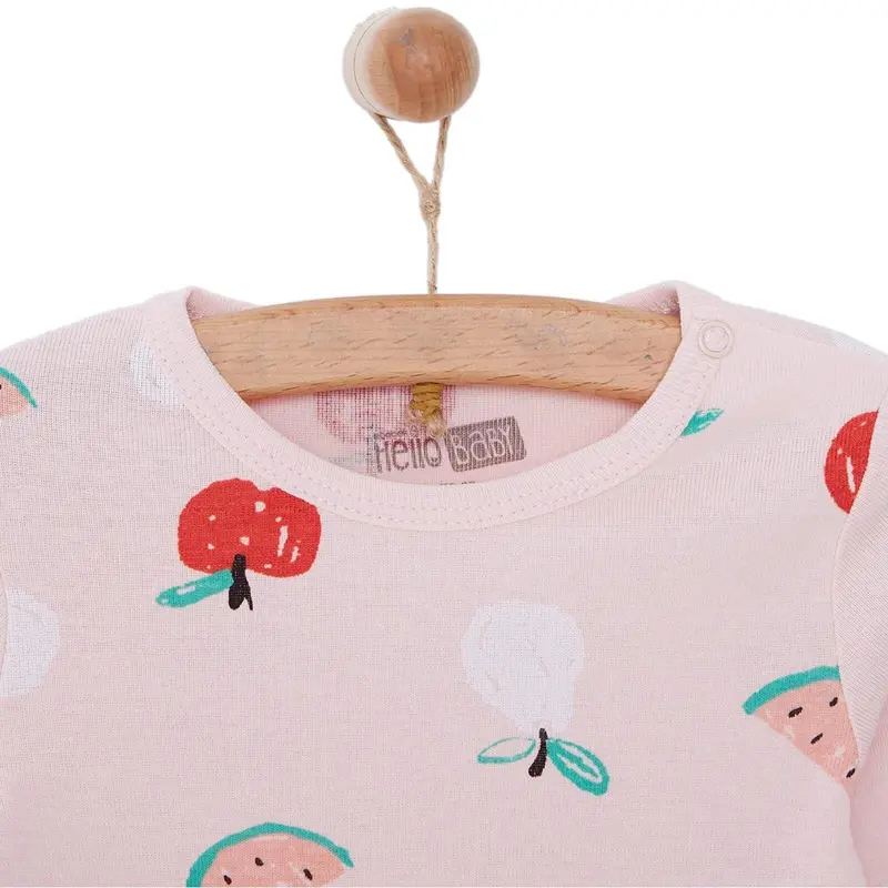 Hellobaby Baby Girl Long Sleeve Body - Pink 3