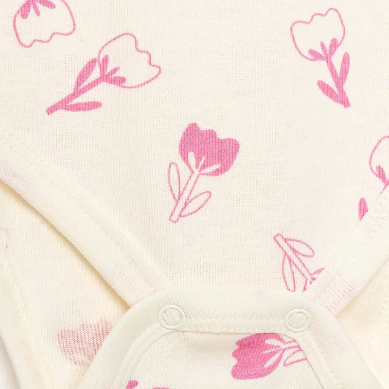 Hellobaby Baby Girl Long Sleeve Bodysuit 2Pcs - Pink 7