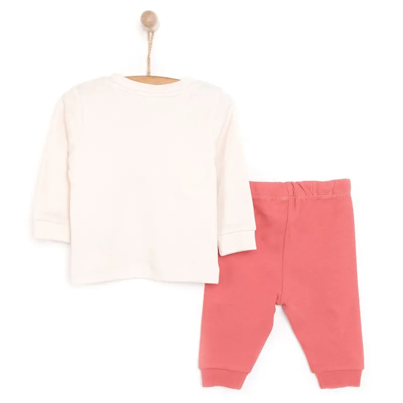 Hellobaby Baby Girl Long Sleeve Pyjamas Set - Ecru 2