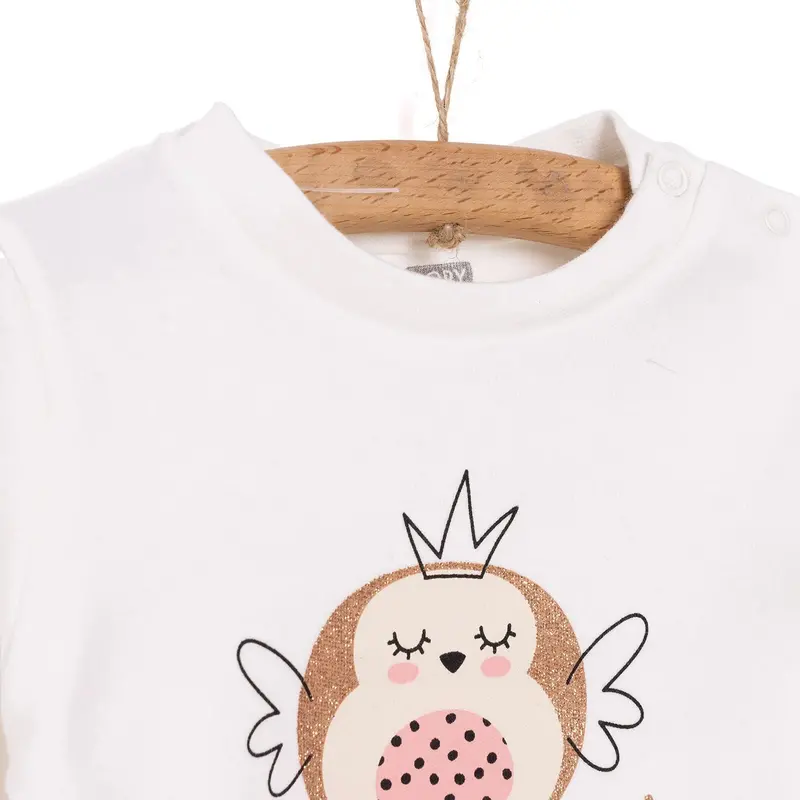 Hellobaby Baby Girl Long Sleeve T-Shirt - Ecru 2