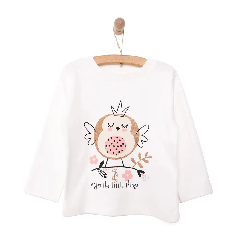 Hellobaby Baby Girl Long Sleeve T-Shirt - Ecru 3