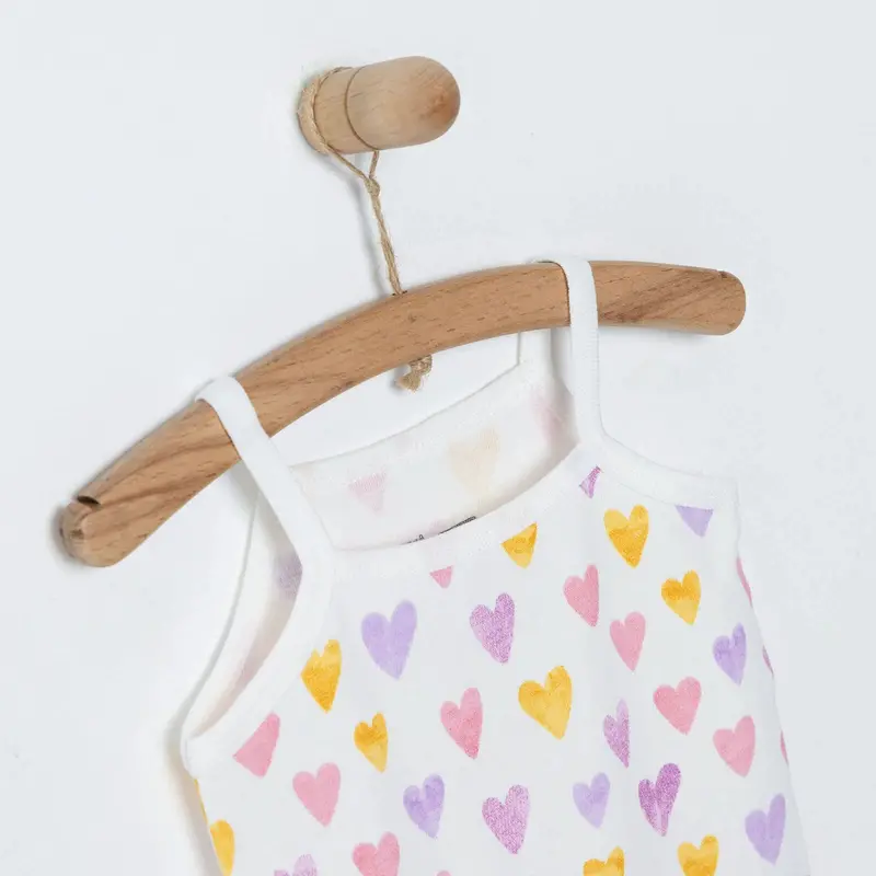 Hellobaby Baby Girl Rope Strap Bodysuit - Ecru 3