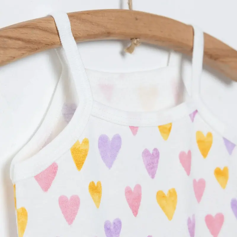 Hellobaby Baby Girl Rope Strap Bodysuit - Ecru 5