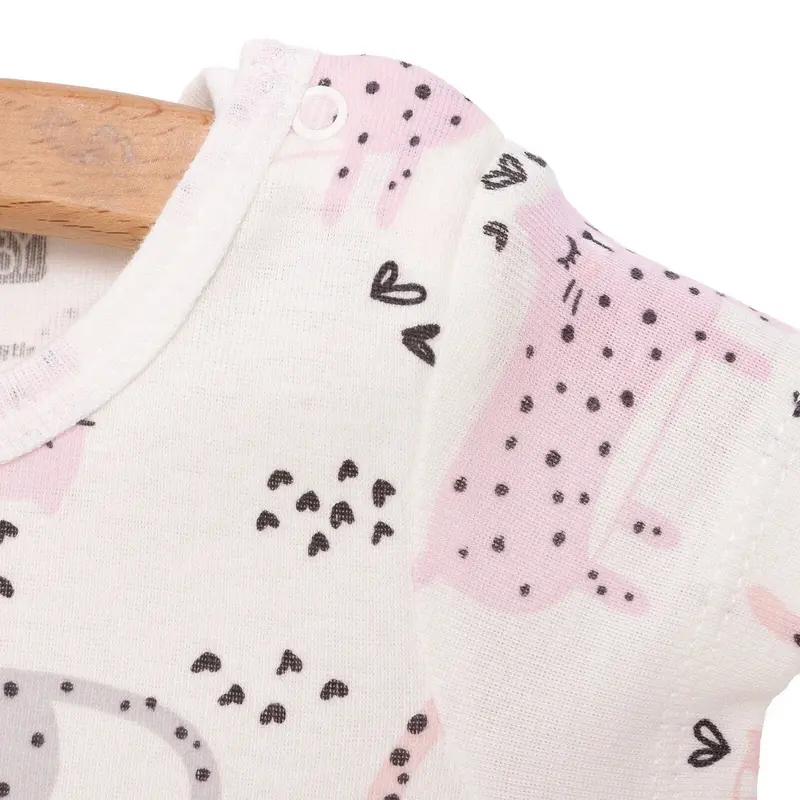 Hellobaby Baby Girl Short Sleeve Body - Ecru 4