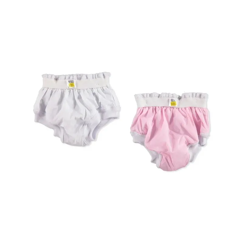 Hellobaby Baby Training Panties 2 Pcs - Pink & White 1