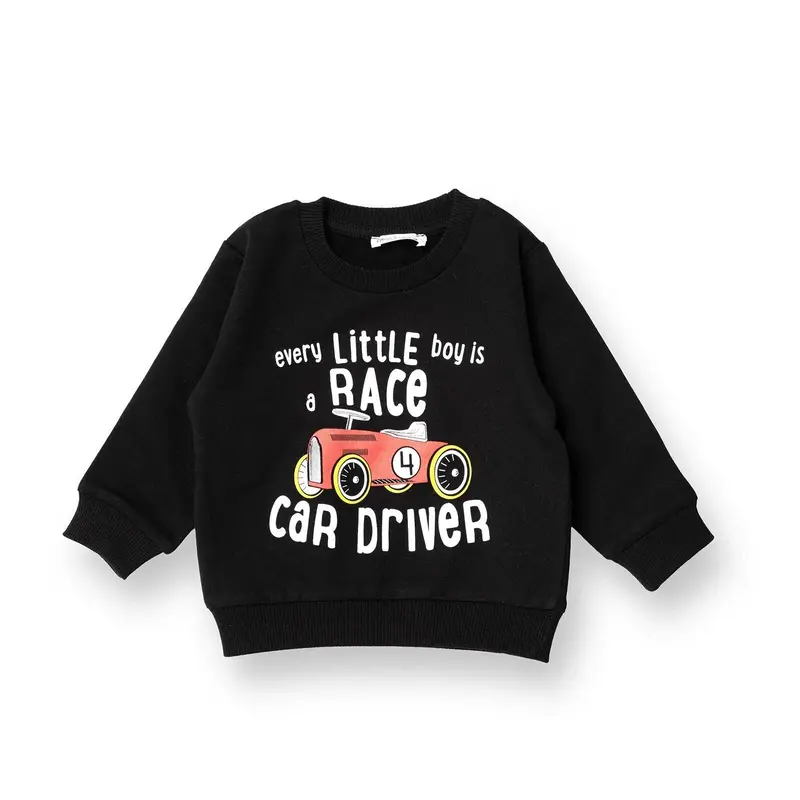 Hellobaby Basic Baby Boy Sweatshirt - Black 1