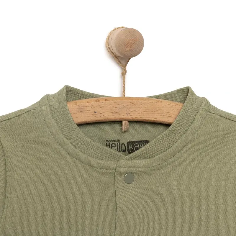 Hellobaby Basic Boy Cardigan - Khaki 3
