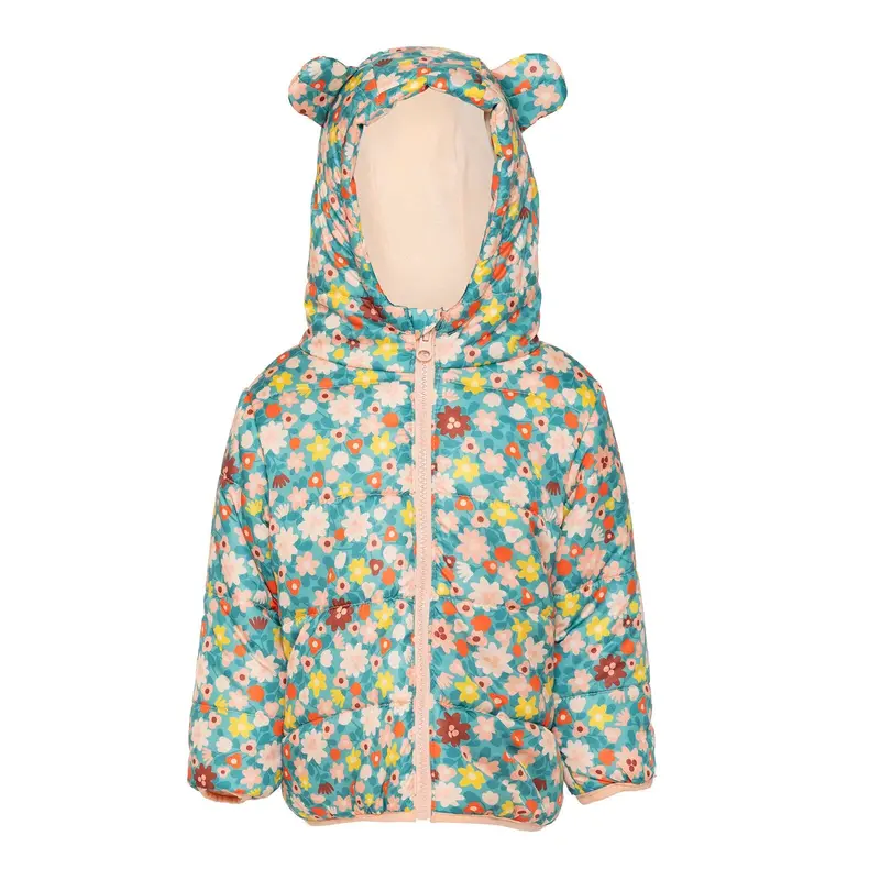 Hellobaby Basic Flower Printed Eared Coa - Printed 1