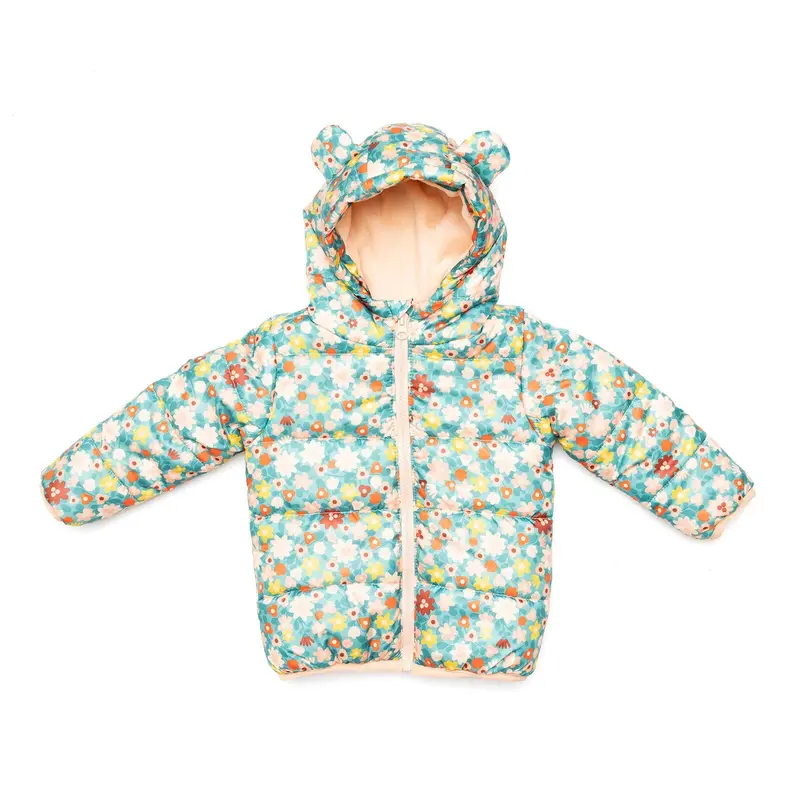 Hellobaby Basic Flower Printed Eared Coa - Printed 2