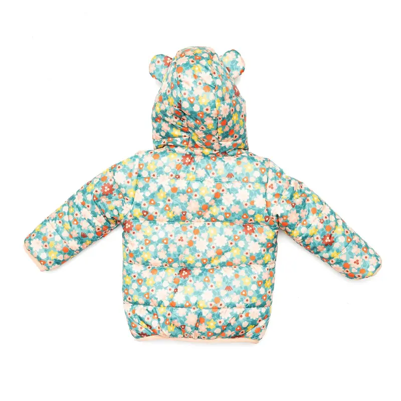 Hellobaby Basic Flower Printed Eared Coa - Printed 3