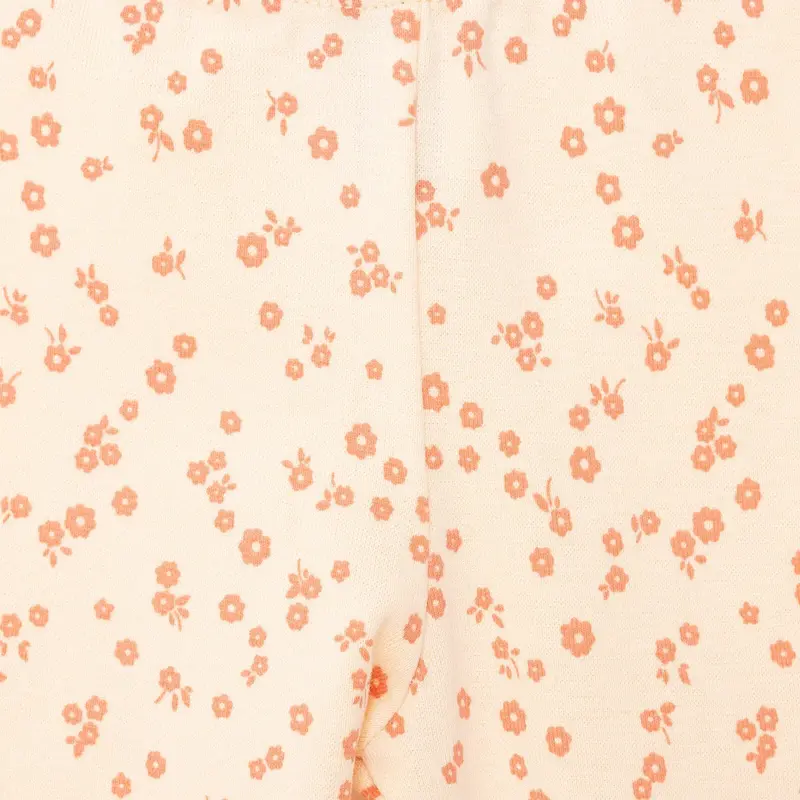 Hellobaby Basic Girl Flowers Patterns Leggings - Light Yellow 5