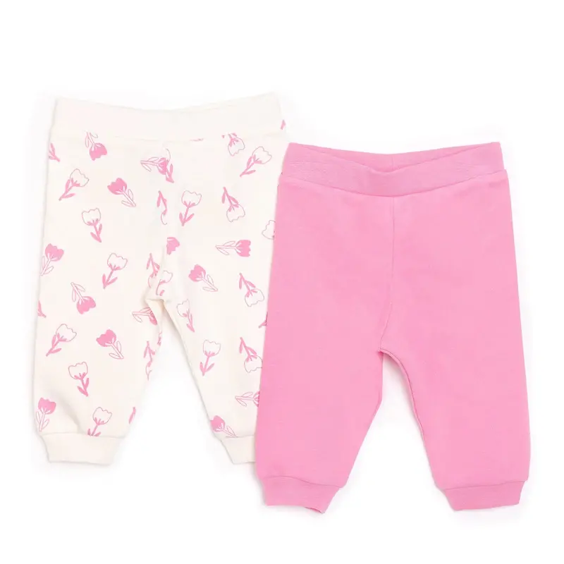 Hellobaby Basic Girl Joggers 2 Pcs - Fuchsia 1