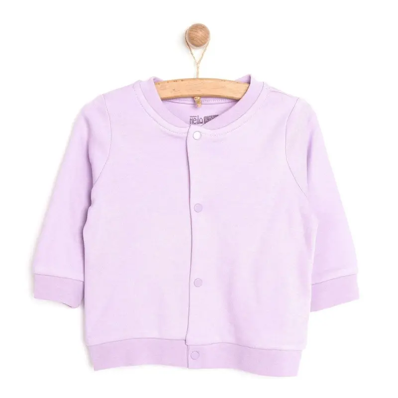 Hellobaby Basic Rib Cardigan - Purple 1