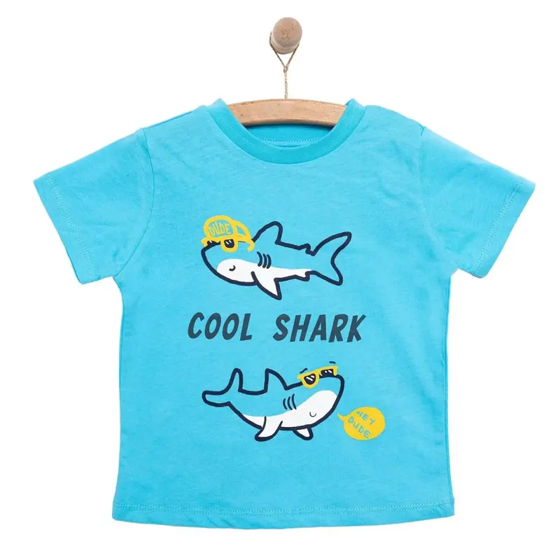 Hellobaby Basic Tshirt - Turquois 1