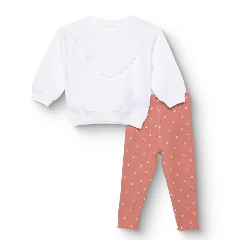 Hellobaby Blouse-Leggings - Ecru 1