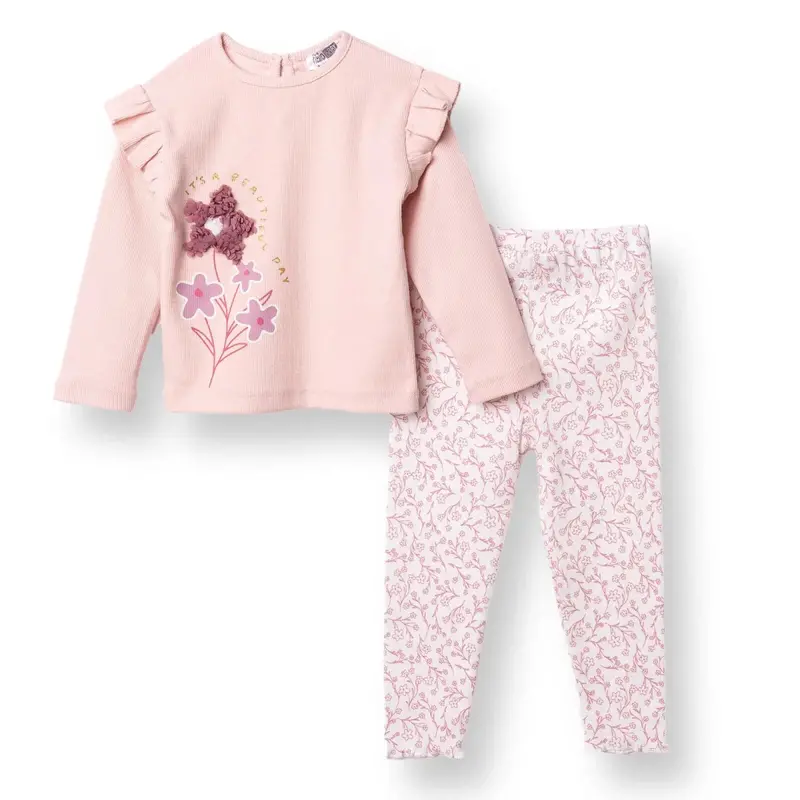 Hellobaby Blouse Leggings - Pink 1