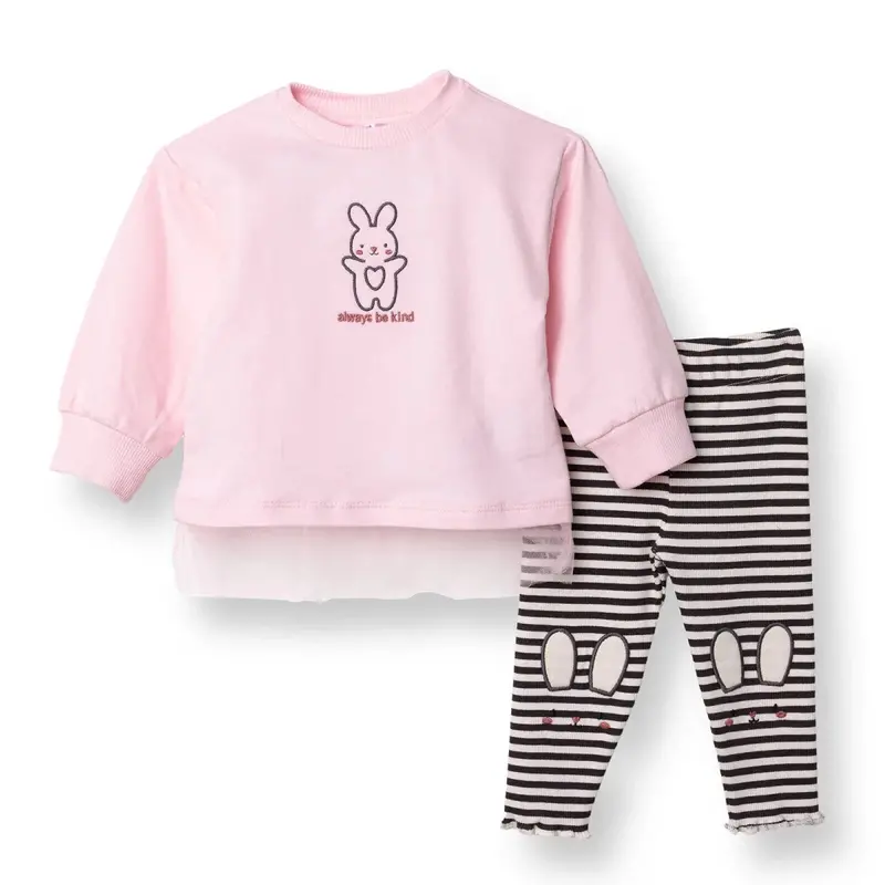 Hellobaby Blouse-Leggings - Pink 1