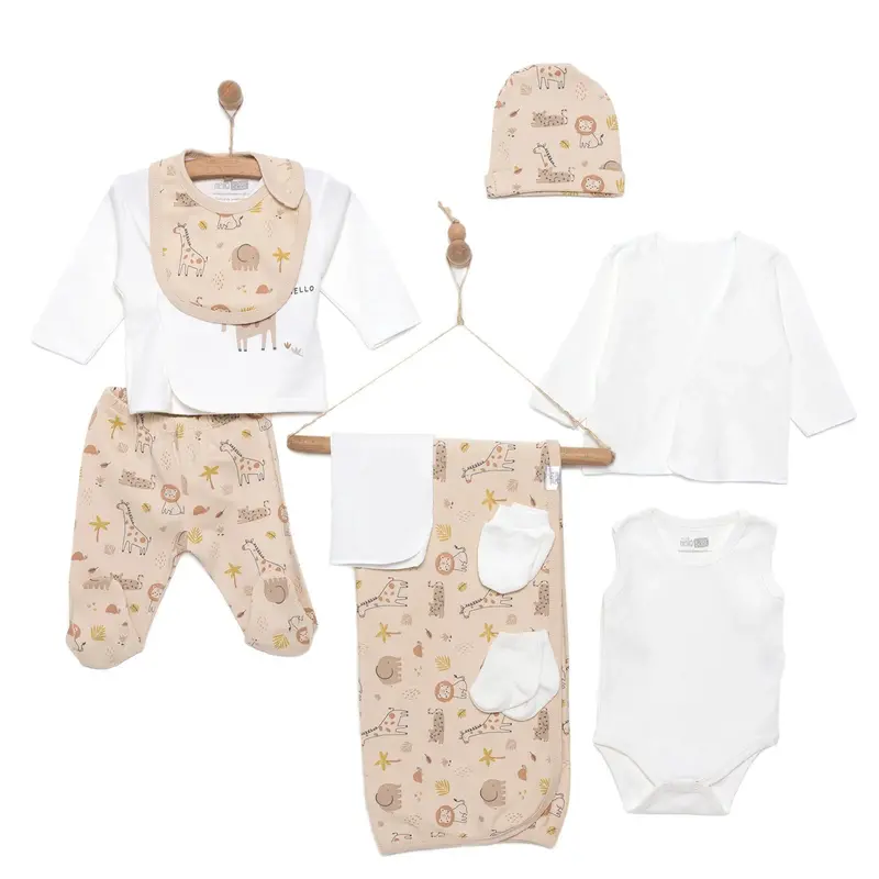 Hellobaby Boy 10 Piece Newborn Set - Ecru 1