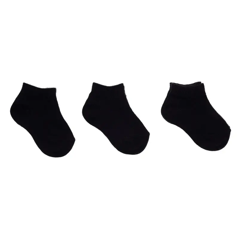 Hellobaby Boy Baby Socks 3 Pack - Black 1