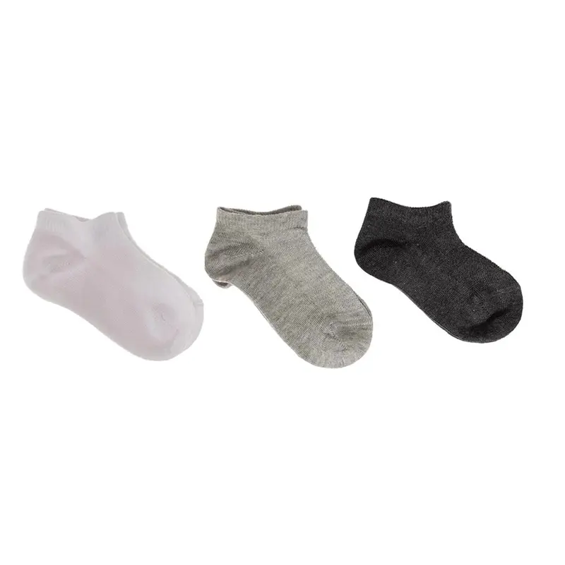 Hellobaby Boy Baby Socks 3 Pack - Grey Melange 1