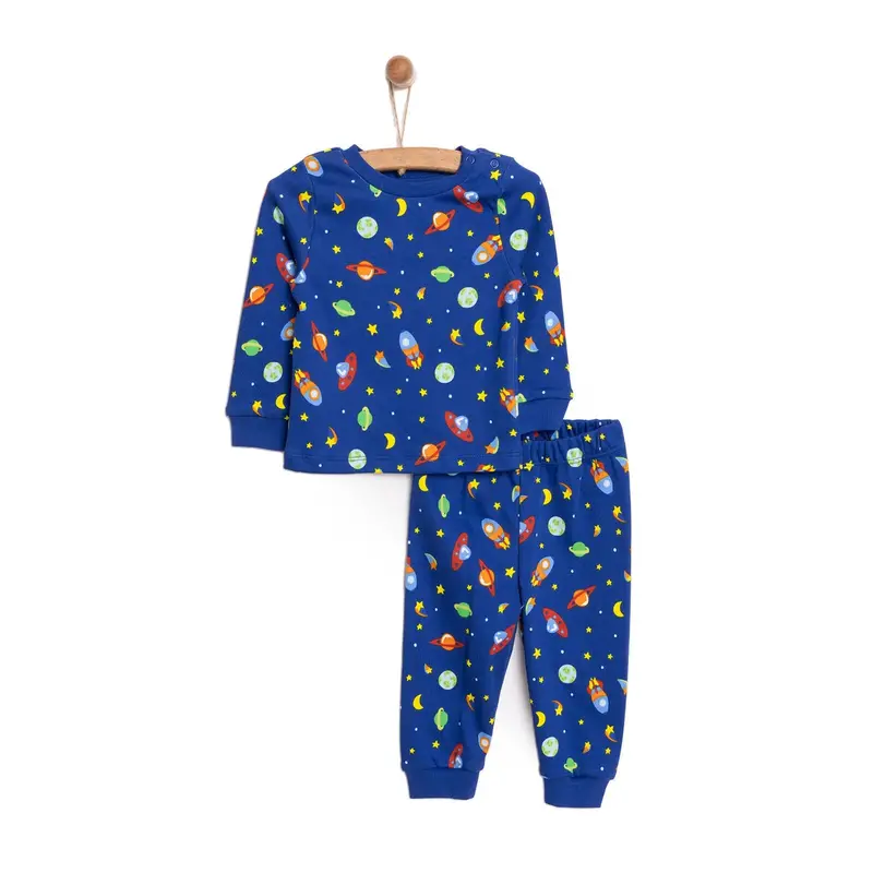 Hellobaby Boy Long Sleeve Pyjamas Set - Navy Blue 1