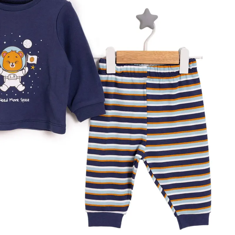Hellobaby Boy Long Sleeve Pyjamas Set - Navy Blue 4