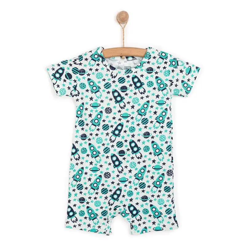 Hellobaby Boy Short Overalls - Green 1