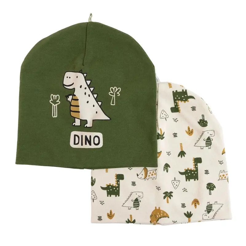 Hellobaby Boys 2-Pack Hat Monster - Green 1