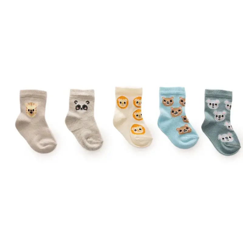 Hellobaby Boys 5-Pack Ankle Socks Polka Dot Print - Green 1