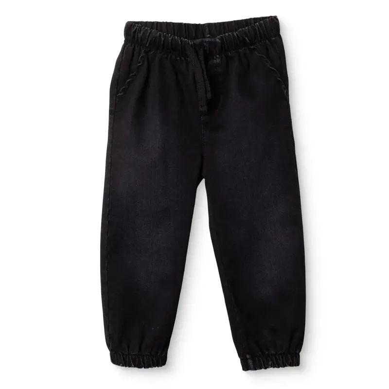 Hellobaby Boys Denim Trousers Lace-Up Cool Boy Full Length - Black 1