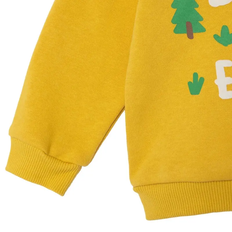 Hellobaby Boys Hooded Sweatshirt Animal Woodland Boy 2 Hooded Long Sleeve - Yellow 5