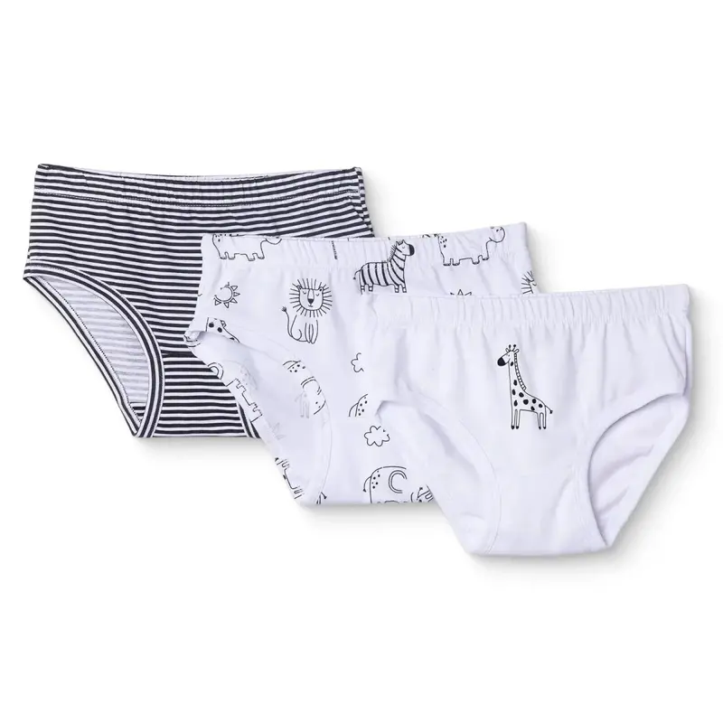 Hellobaby Boys Knickers Animal Print - White Printed 1