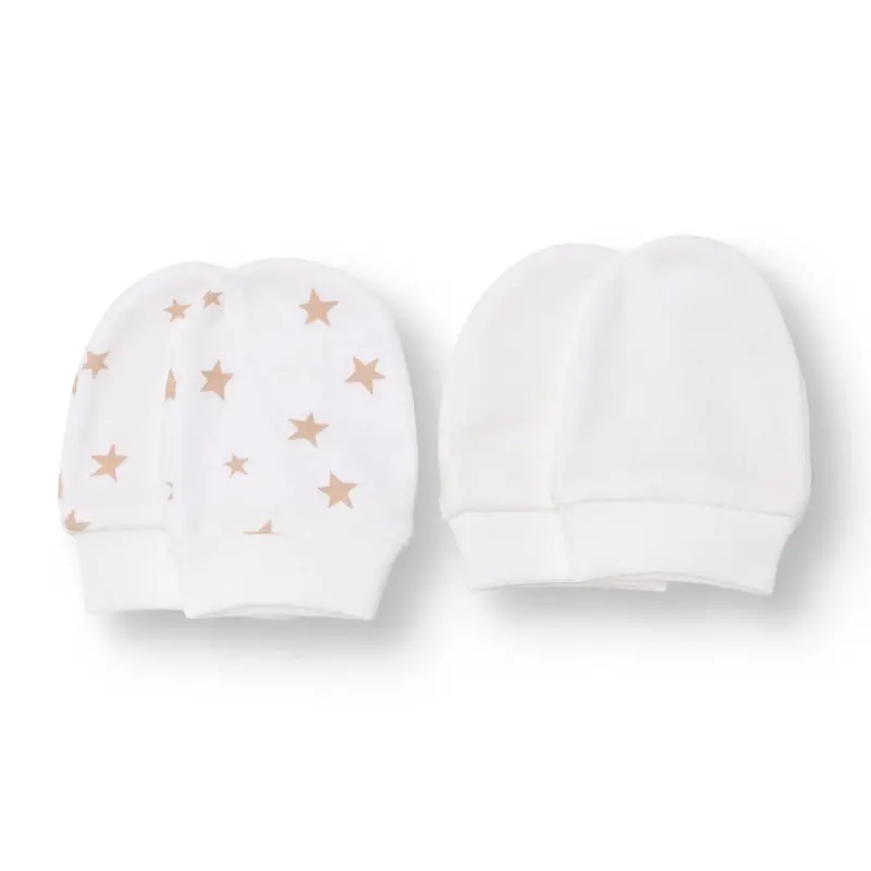 Hellobaby Boys Mitten Space - Ecru Printed 1