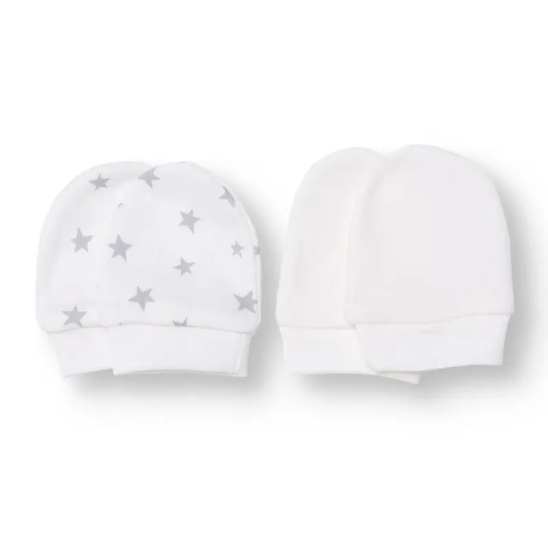 Hellobaby Boys Mitten Space - Ecru Printed 1