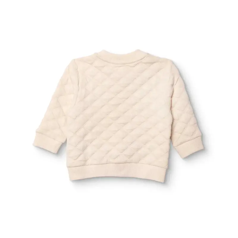 Hellobaby Boys Quilted Cardigan Zip Fastening Little Car Mandarin Collar Long Sleeve - Ecru 2