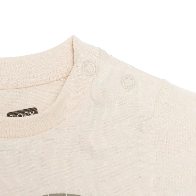 Hellobaby Boys Short Sleeve Pyjamas Set Animal With Poppers Crew Neck Short Leg Short Sleeve - Beige 6