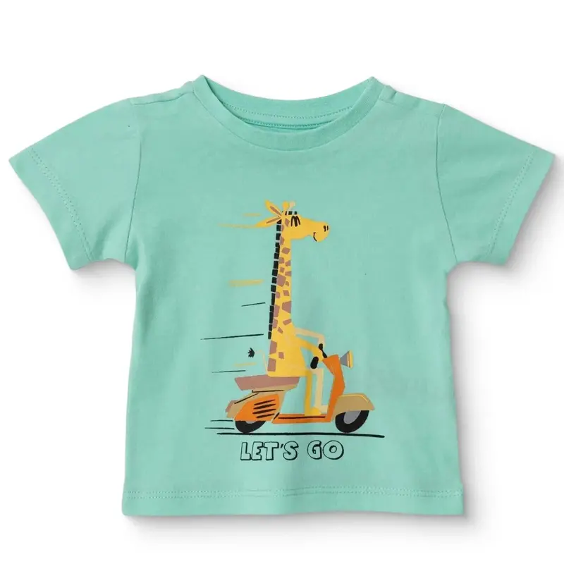 Hellobaby Boys T-Shirt Animal Print Crew Neck Short Sleeve - Multicolour 1