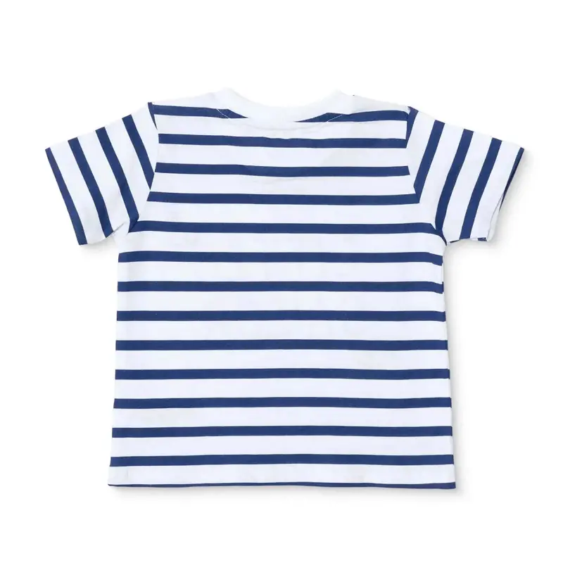 Hellobaby Boys T-Shirt Nautical Print Little Sailor Crew Neck Short Sleeve - Navy Printed 2