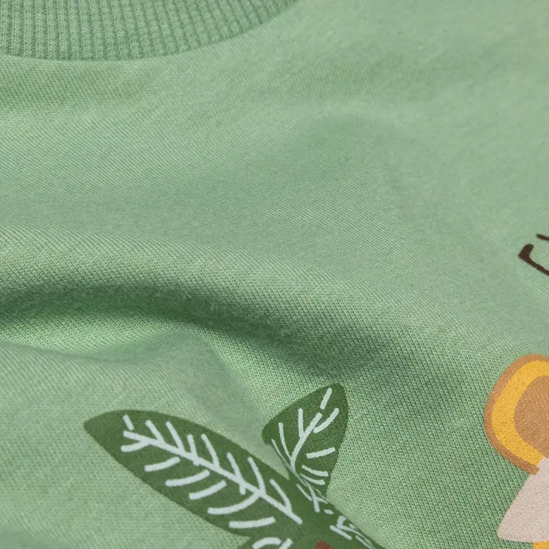 Hellobaby Boys T-Shirt-Short Animal Safari Adventure Crew Neck Short Leg Short Sleeve - Green 7