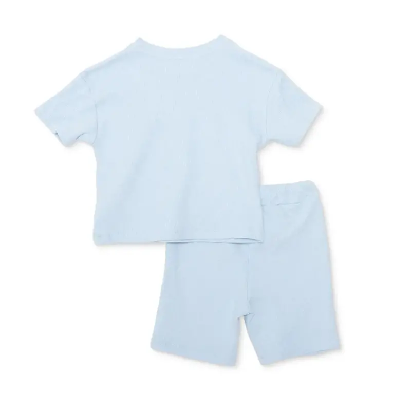 Hellobaby Boys T-Shirt & Shorts Set Nautical Print Little Sailor Crew Neck Short Length Short Sleeve - Blue 2
