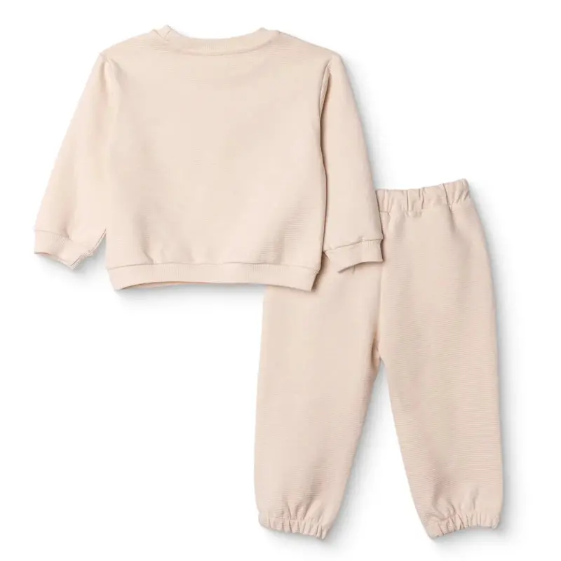 Hellobaby Boys Tracksuit Set Car Print Little Car Crew Neck Full Length Long Sleeve - Ecru 2