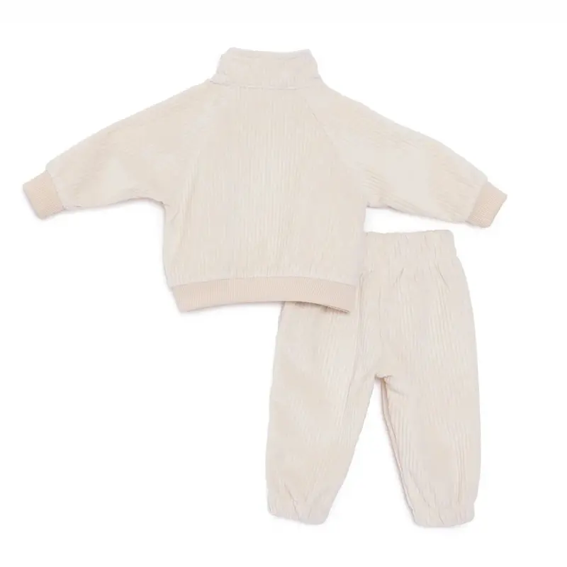 Hellobaby Boys Tracksuit Woodland Boy 2 High Neck Long Leg Long Sleeve - Beige 2