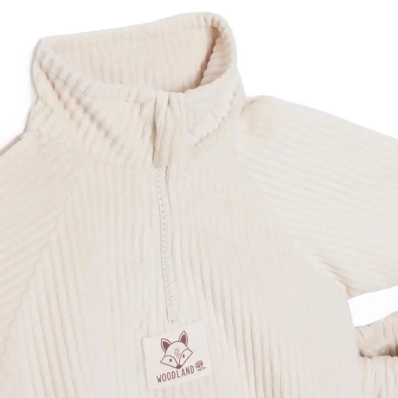 Hellobaby Boys Tracksuit Woodland Boy 2 High Neck Long Leg Long Sleeve - Beige 3