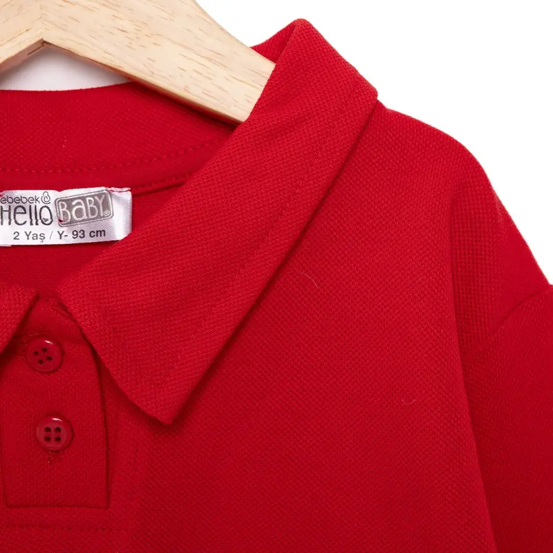 Hellobaby Celebration Unisex Long Sleeve Bodysuit - Red 4