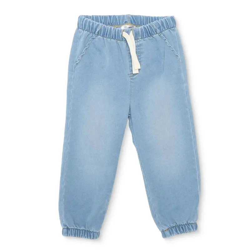 Hellobaby Denim Trousers Lace-Up - Light Blue 1