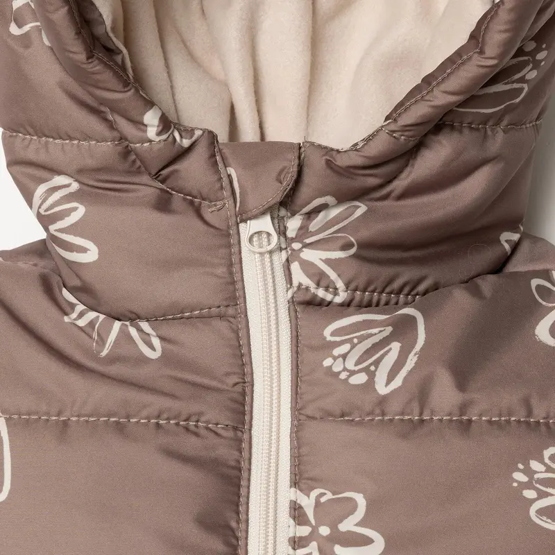 Hellobaby Floral Printed Girl Coat - Brown 5